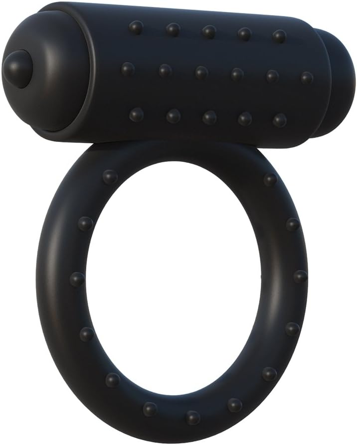 Anillo vibrador juguete sexual para adultos fabricado en silicona de grado corporal, con textura lisa y diseño flexible