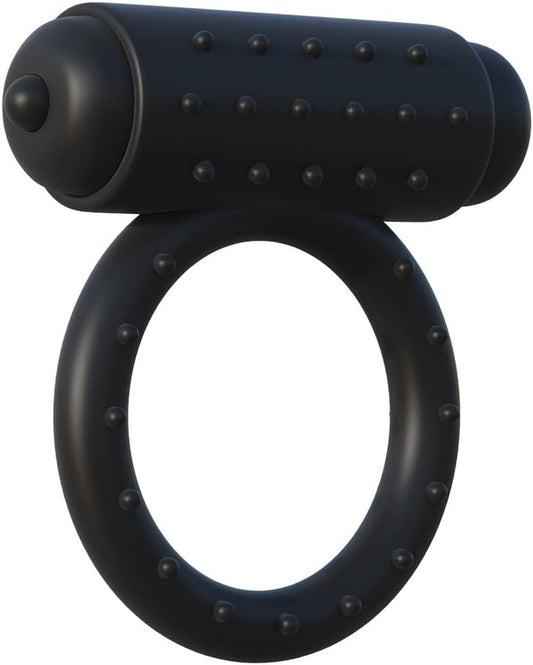 Anillo vibrador juguete sexual para adultos fabricado en silicona de grado corporal, con textura lisa y diseño flexible